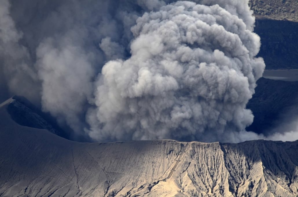 How does a volcanic eruption affect your environment and health?