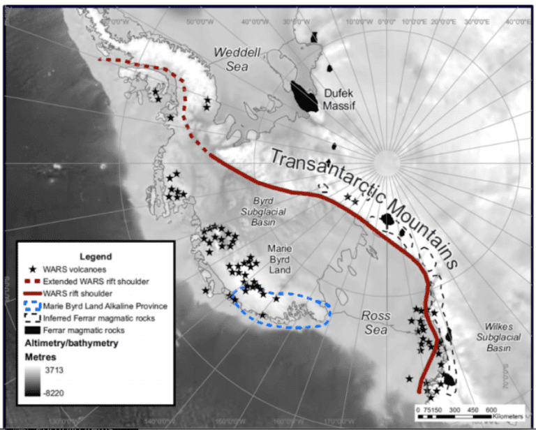 WORLD´S LARGEST VOLCANIC REGION DISCOVERED IN ANTARCTICA